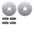 Dynamic Friction Co 4302-76075, Geospec Rotors with 3000 Series Ceramic Brake Pads, Silver 4302-76075